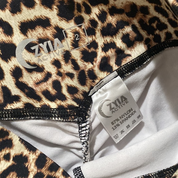 ZYIA Leopard Brilliant Scrunchy What Hi Rise 7/8 length - 2 - Picture 4 of 4